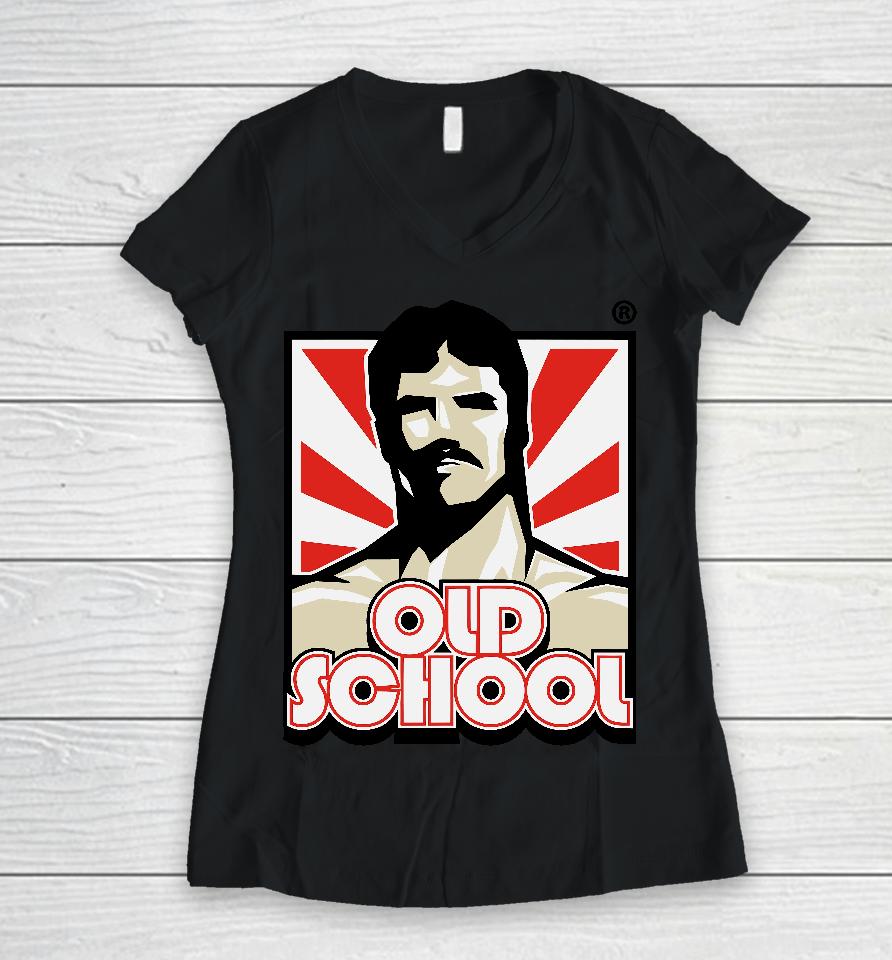 Joey Swoll Old School Labs Vintage Women V-Neck T-Shirt
