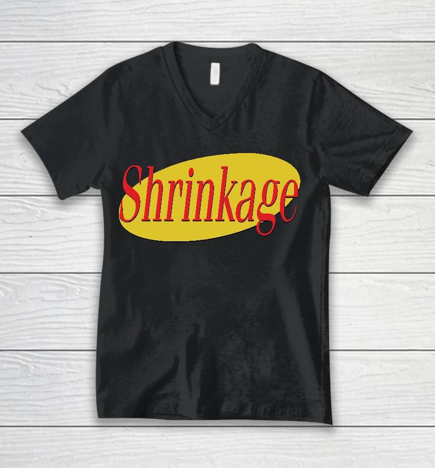 Joeybagovdonuts Shrinkage Unisex V-Neck T-Shirt