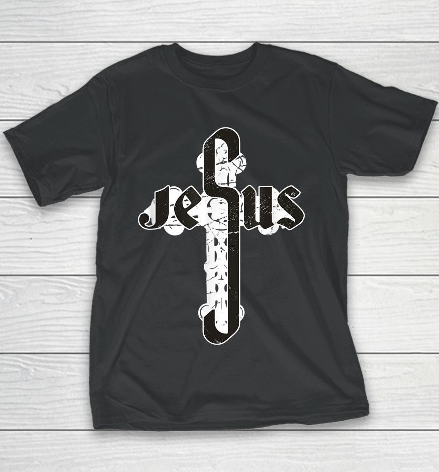 John 3-16 Christian Cross Bible Youth T-Shirt