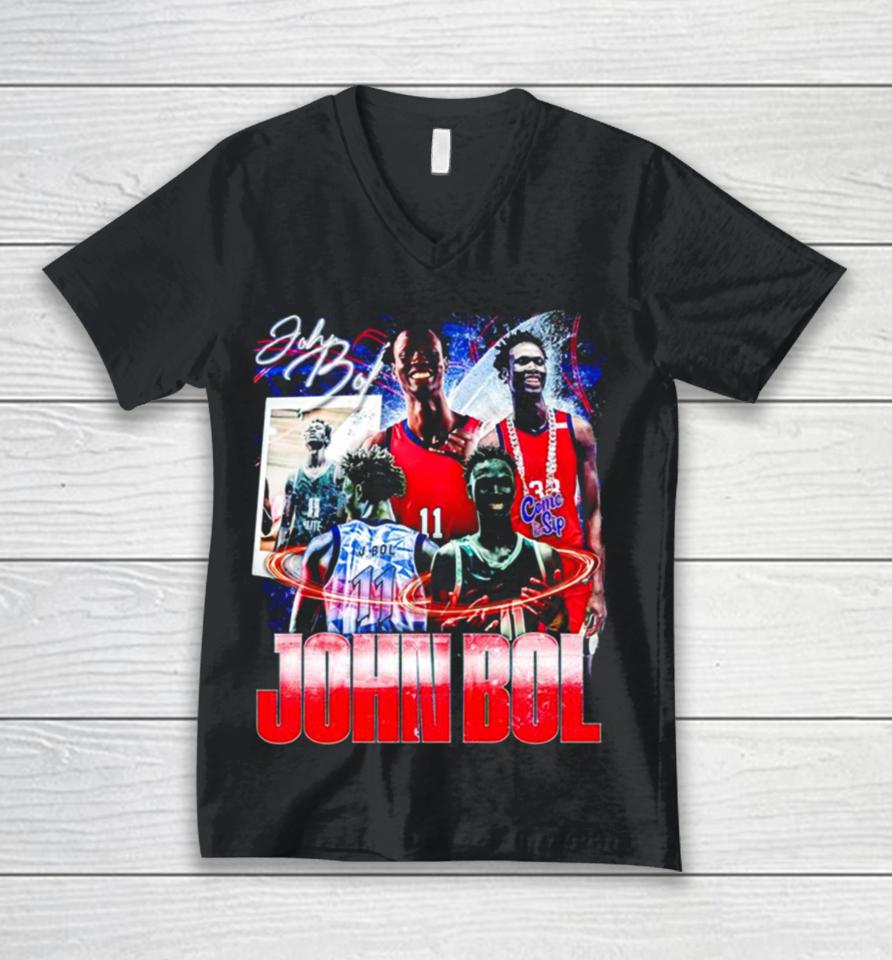 John Bol Ole Miss Rebels Graphic Poster Unisex V-Neck T-Shirt