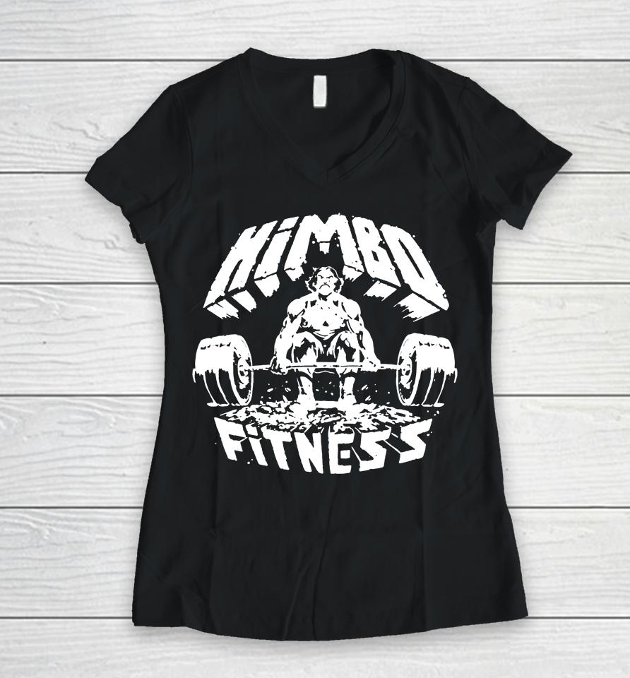 John Brown Hunting Club Himbo Fitness Women V-Neck T-Shirt