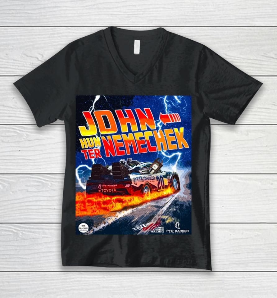 John Hunter Nemechek Martinsville Win Graphic Unisex V-Neck T-Shirt