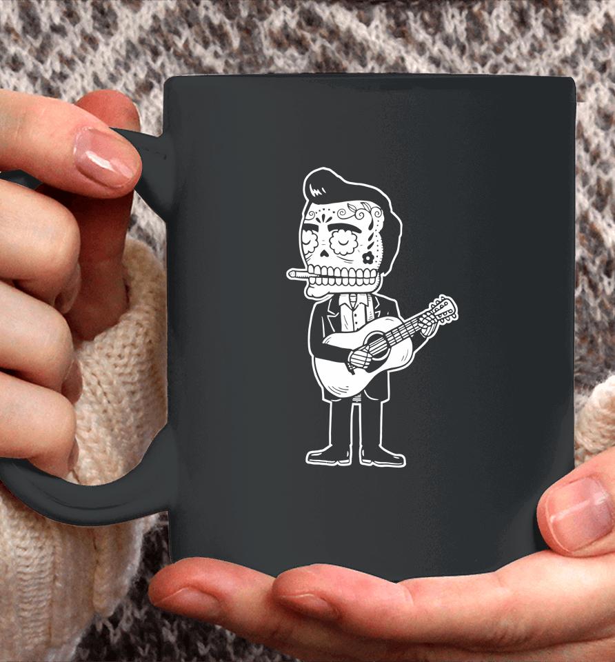 Johnny Cash Calavera Gocco Skull Coffee Mug