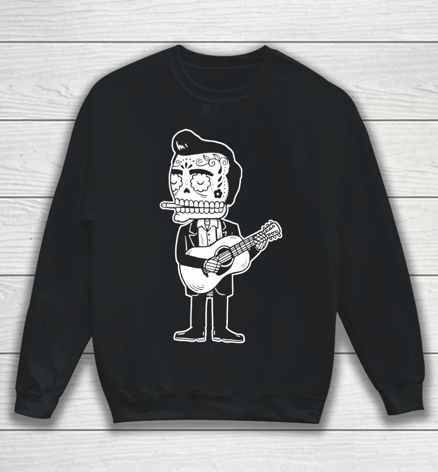 Johnny Cash Calavera Gocco Skull Sweatshirt