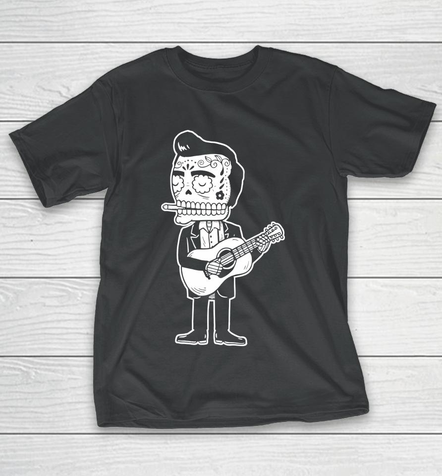 Johnny Cash Calavera Gocco Skull T-Shirt