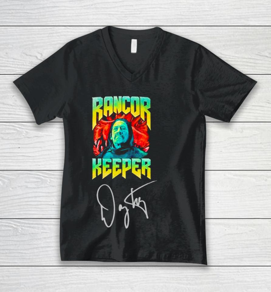 Join Trejo’s Rancor Keeper Unisex V-Neck T-Shirt