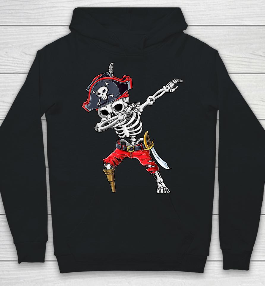 Jolly Roger Dabbing Skeleton Pirate Halloween Hoodie