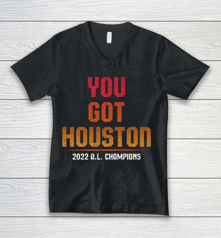 Jomboy Media You Got Houston 2022 Al Champions Unisex V-Neck T-Shirt