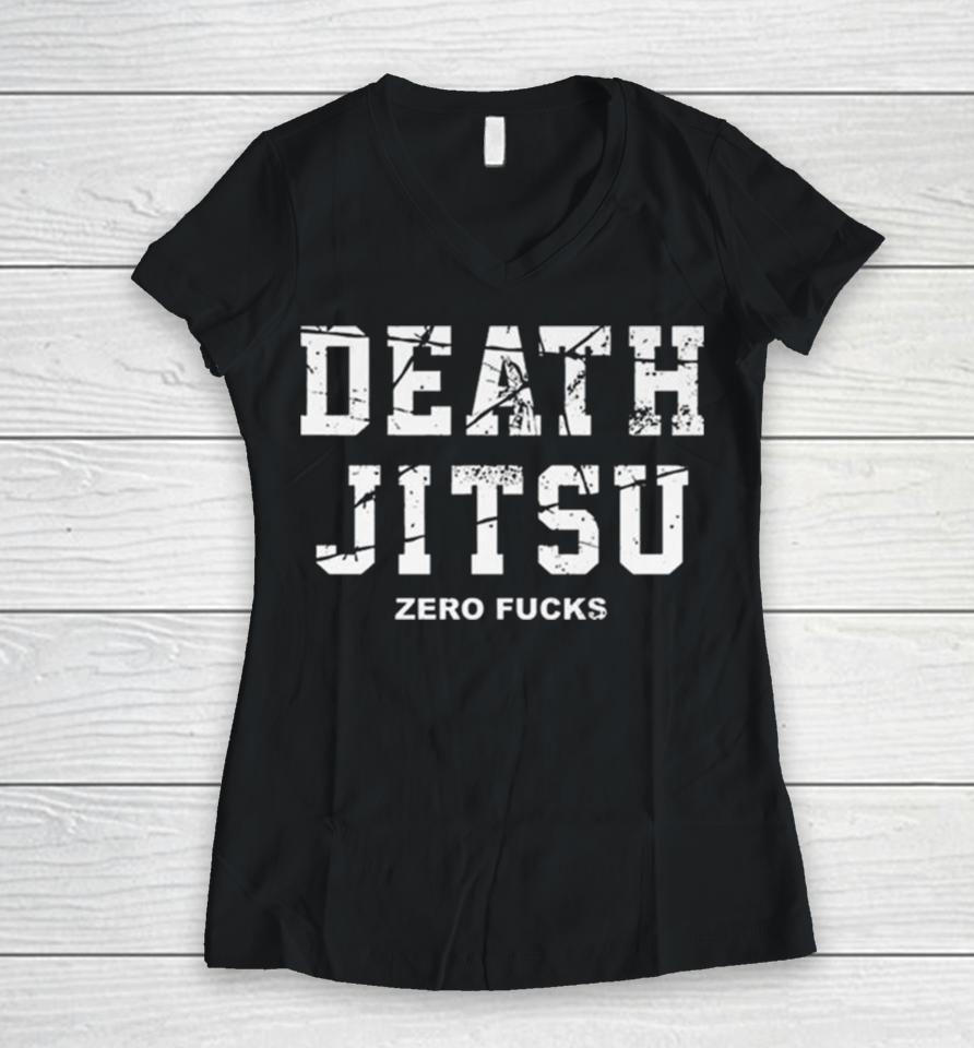 Jon Moxley Wrestle Kingdom 18 Death Jitsu Women V-Neck T-Shirt