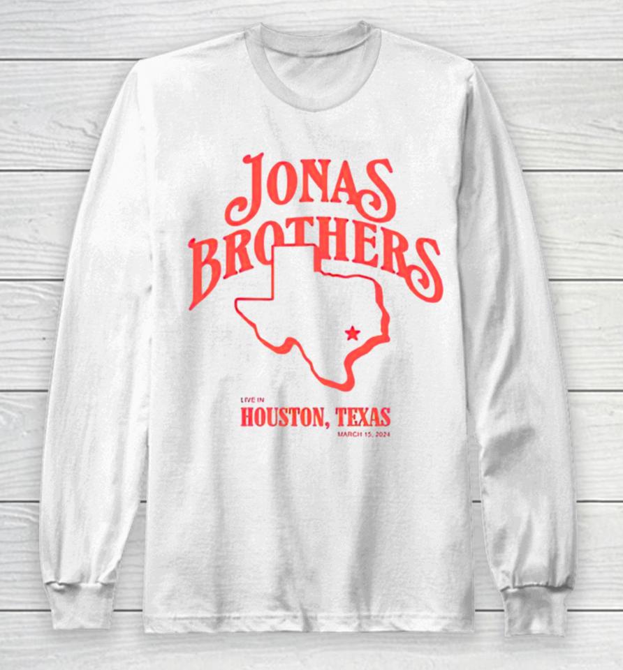 Jonas Brothers Houston Rodeo Texas State Long Sleeve T-Shirt