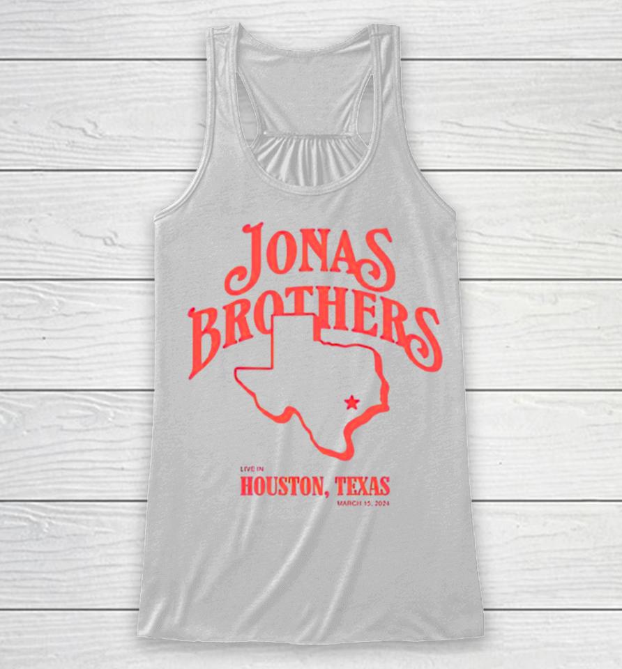 Jonas Brothers Houston Rodeo Texas State Racerback Tank