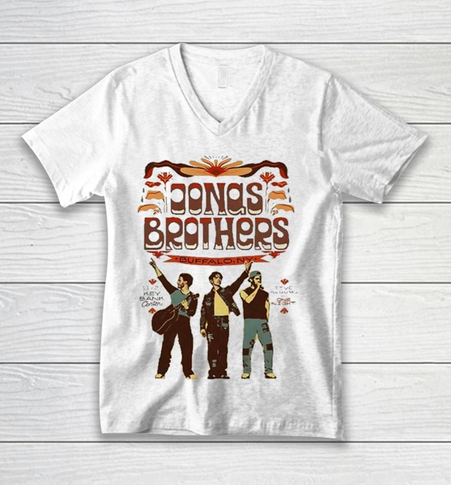 Jonas Brothers Keybank Center Buffalo Ny Nov 27 2023 Unisex V-Neck T-Shirt
