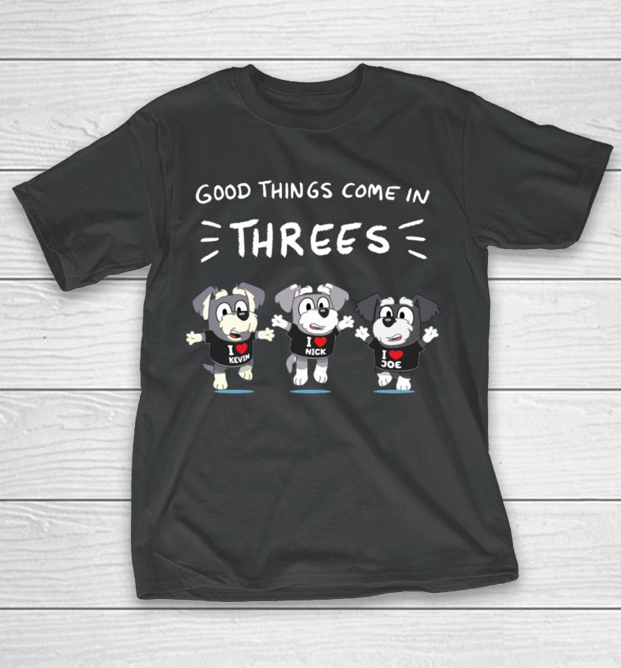 Jonasbrothers Good Things Time Threes T-Shirt
