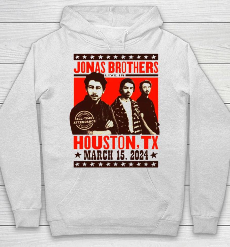 Jonasbrothers Live In Houston Rodeo March 15 2024 Hoodie