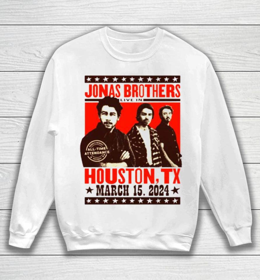 Jonasbrothers Live In Houston Rodeo March 15 2024 Sweatshirt