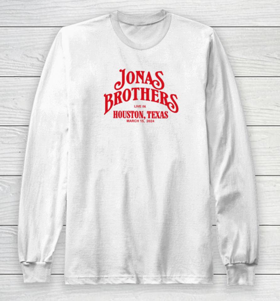 Jonasbrothers Merch Houston Rodeo Texas State Long Sleeve T-Shirt