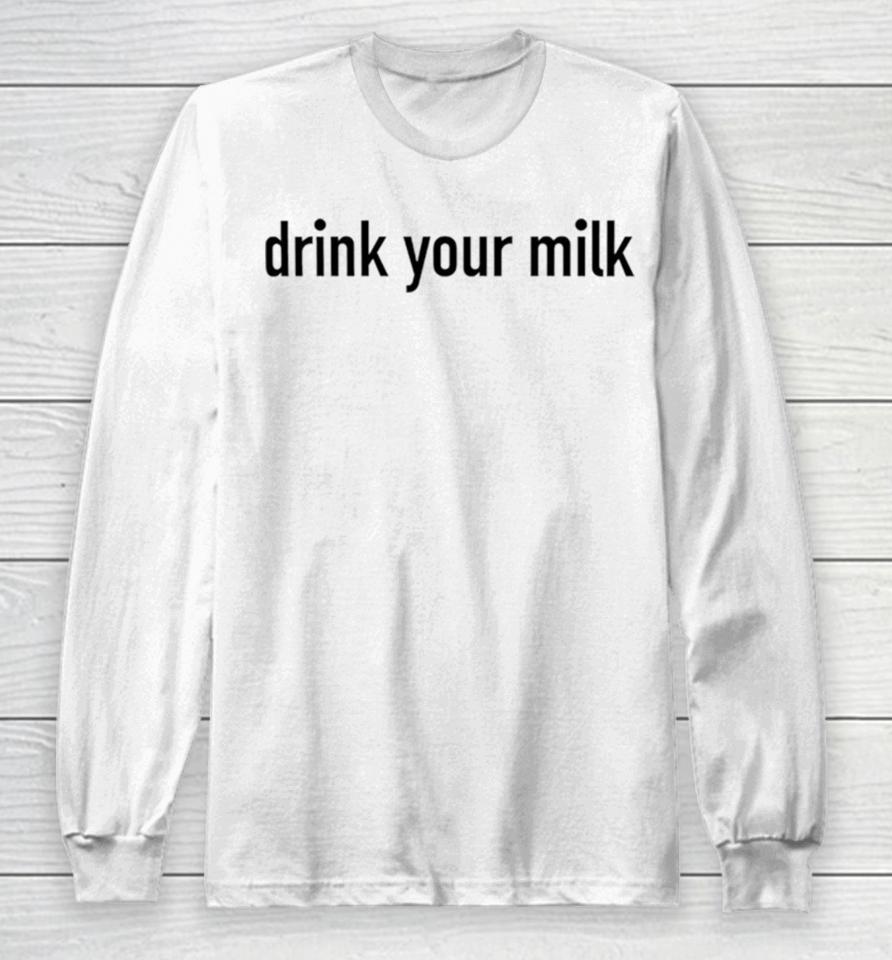 Jonathan Bailey Drink Your Milk Long Sleeve T-Shirt