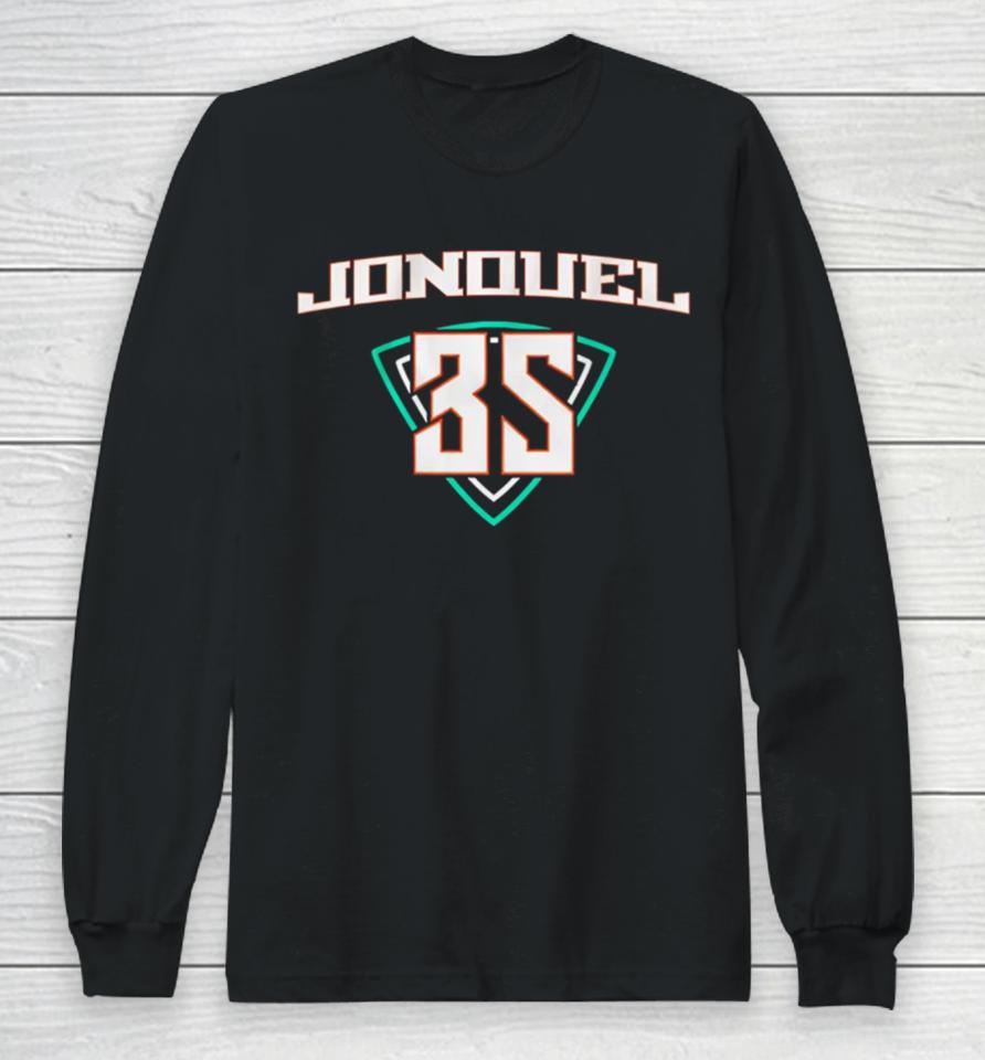 Jonquel Jones New York Liberty Number 35 Long Sleeve T-Shirt