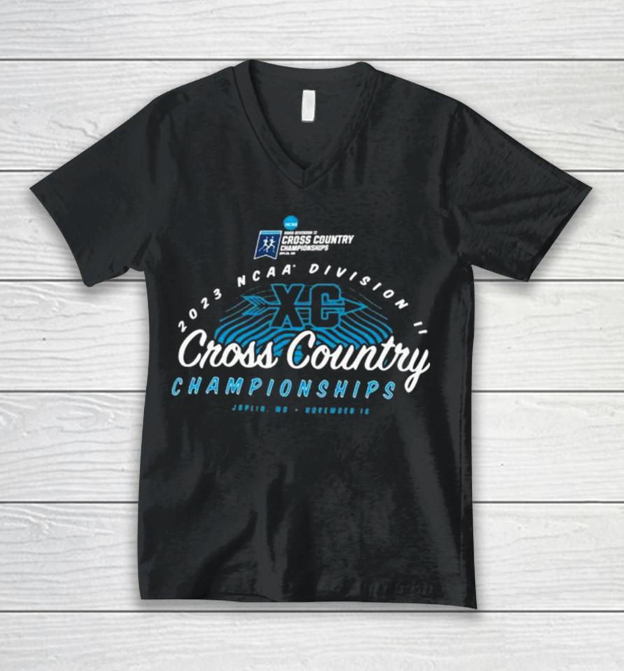 Joplin, Mo November 18, 2023 Ncaa Dii Cross Country Championships Unisex V-Neck T-Shirt