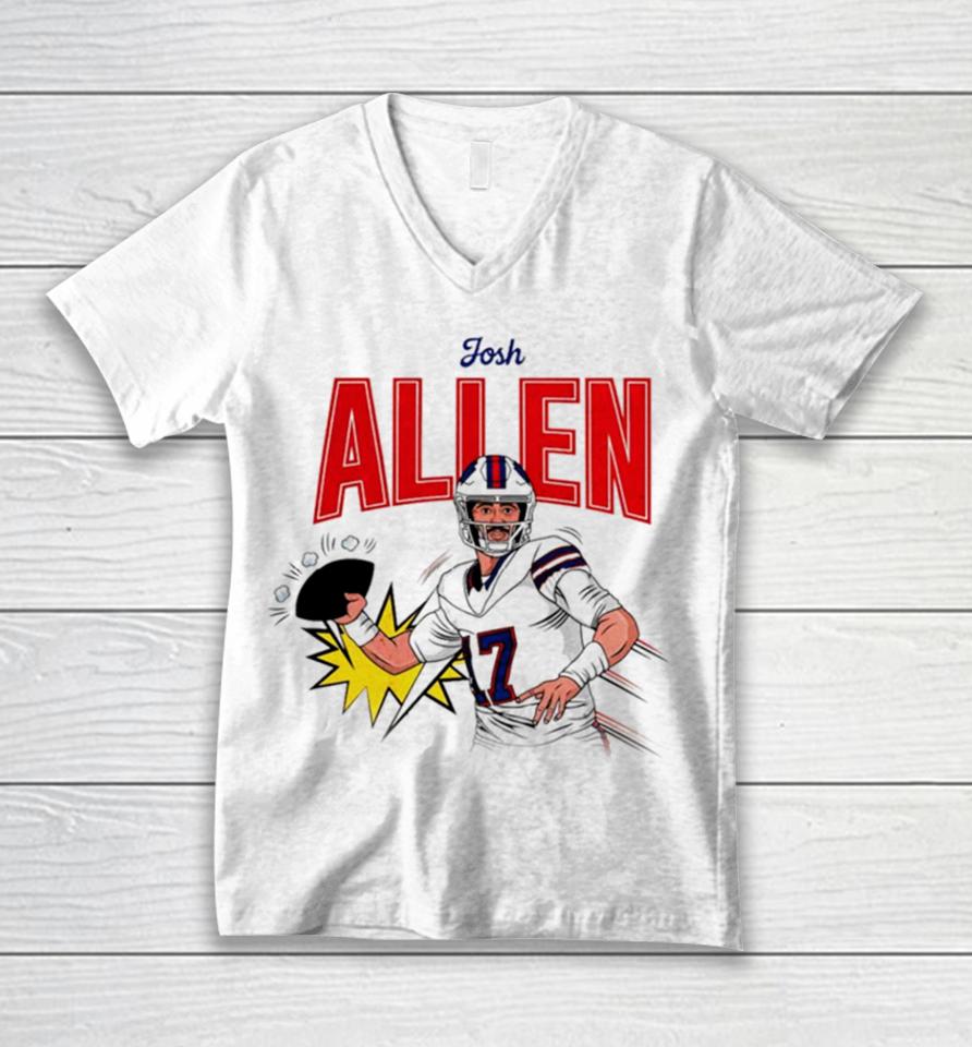 Josh Allen Buffalo Bills Football Unisex V-Neck T-Shirt