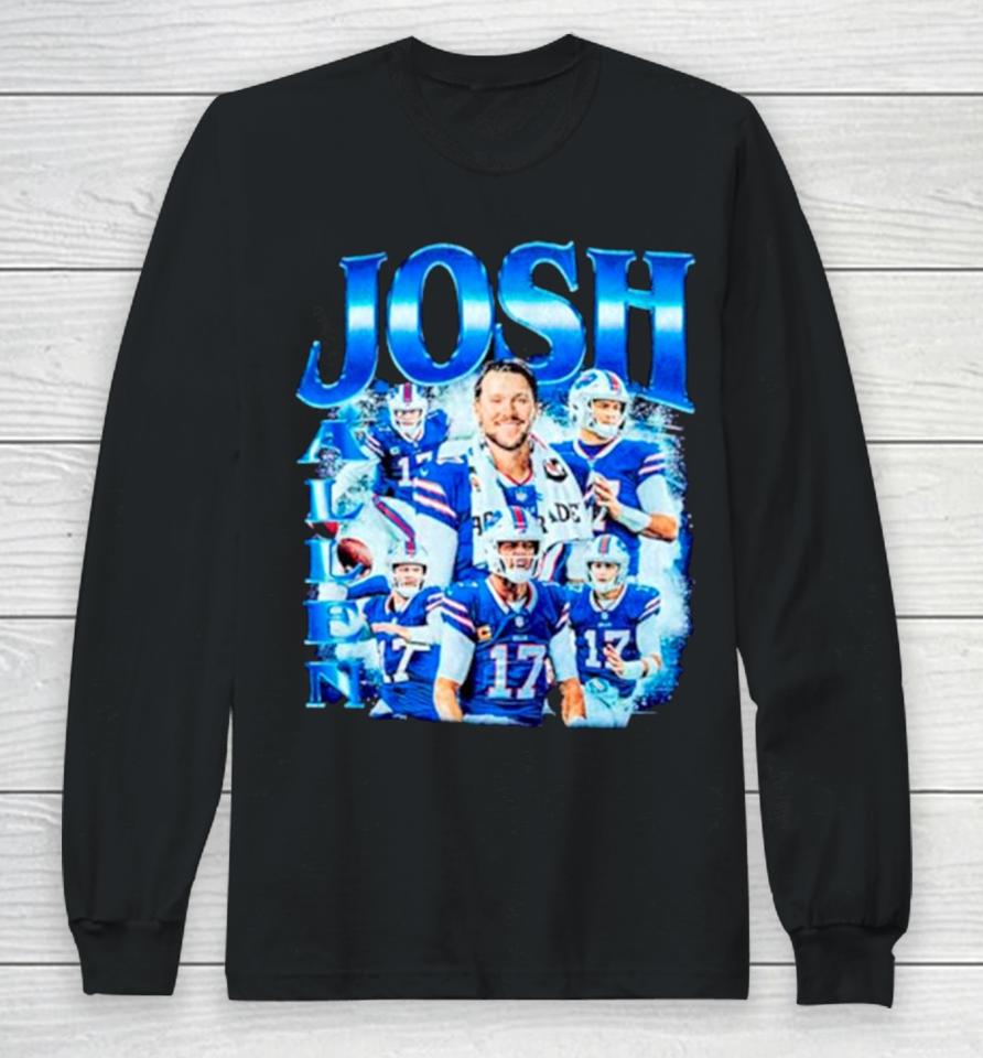 Josh Allen Buffalo Bills Retro Long Sleeve T-Shirt