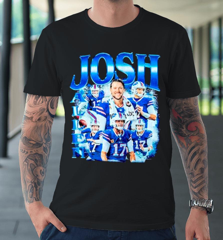 Josh Allen Buffalo Bills Retro Premium T-Shirt