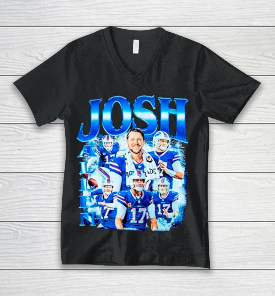 Josh Allen Buffalo Bills Retro Unisex V-Neck T-Shirt