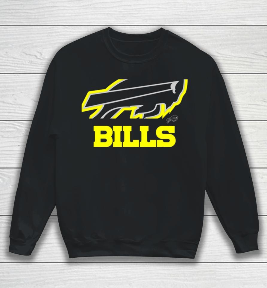 Josh Allen Wearing Buffalo Bills Volt Sweatshirt