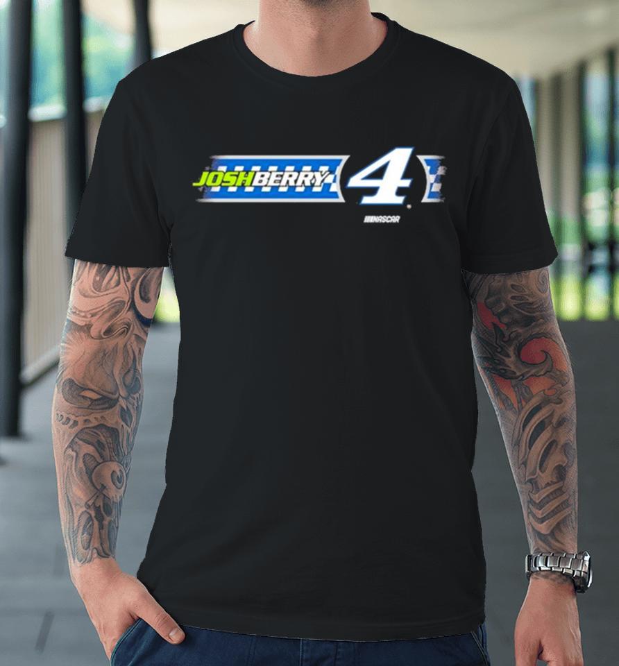 Josh Berry Nascar Stewart Haas Racing Team Collection Heather Charcoal Lifestyle Premium T-Shirt