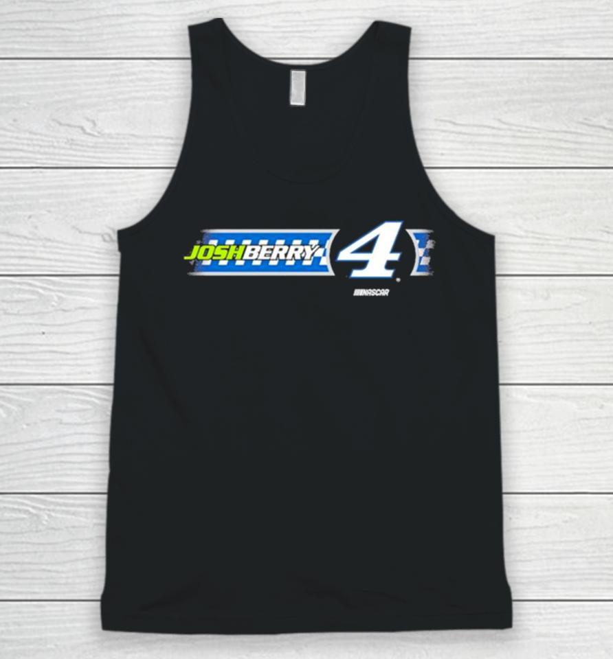 Josh Berry Nascar Stewart Haas Racing Team Collection Heather Charcoal Lifestyle Unisex Tank Top
