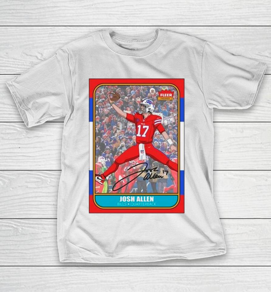 Josh Rookie Buffalo Bills Quarterback Card T-Shirt
