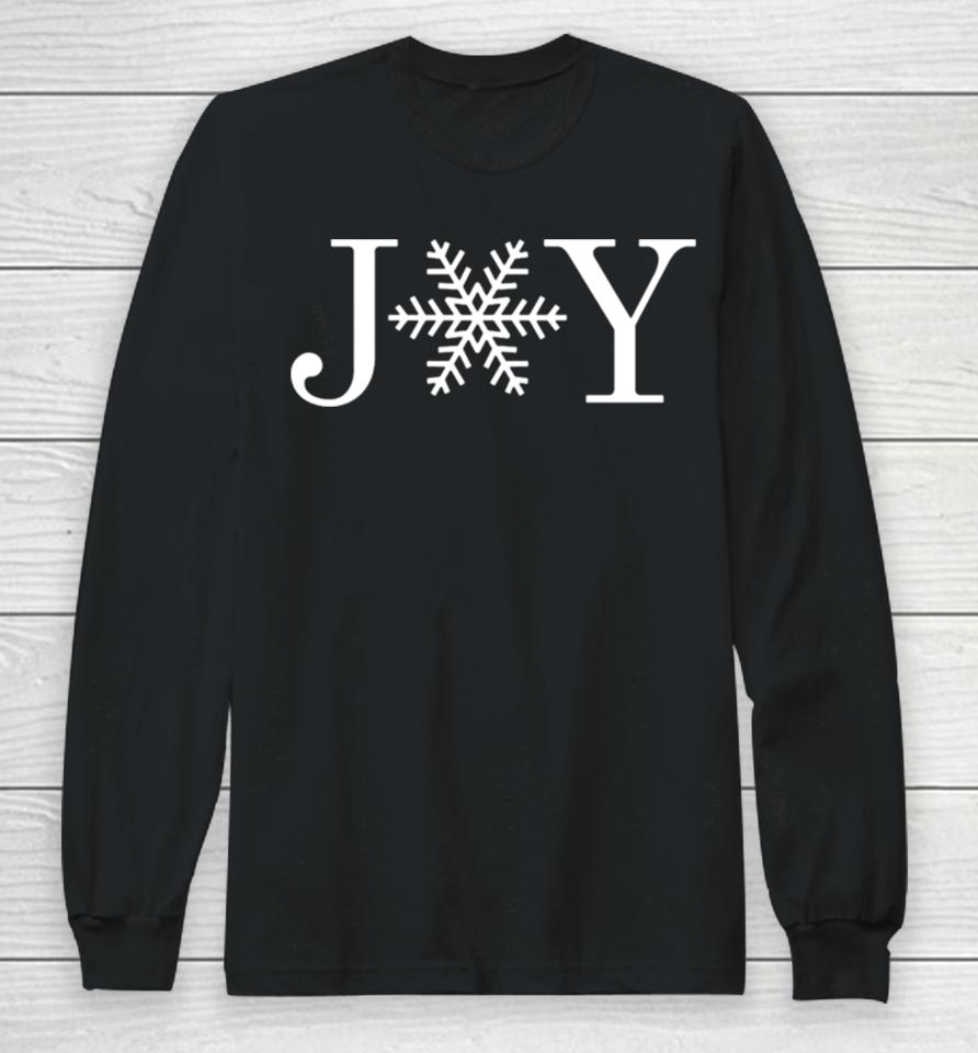 Joy Snowflake Design Long Sleeve T-Shirt