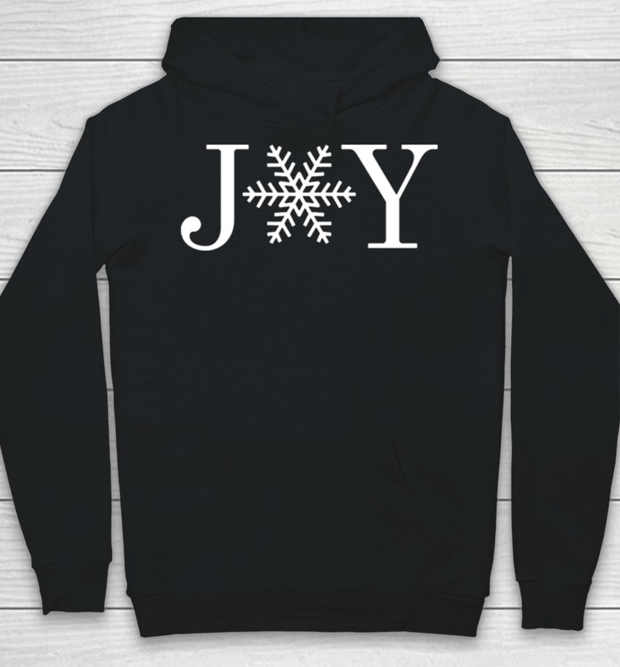 Joy Snowflake Design Hoodie