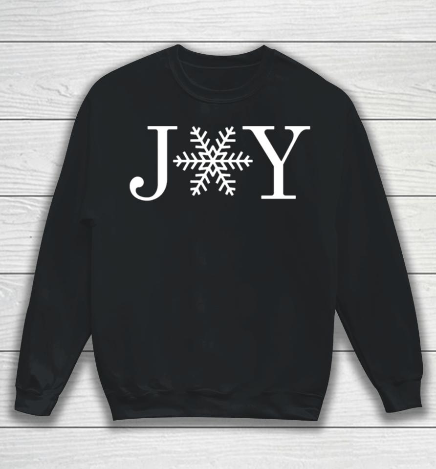 Joy Snowflake Design Sweatshirt