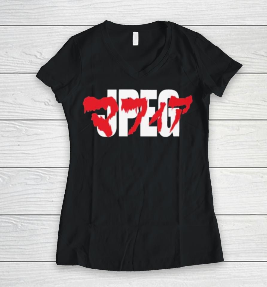 Jpegmafia Merch Akira Women V-Neck T-Shirt