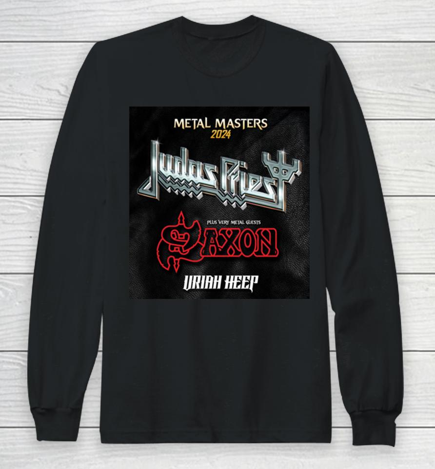 Judas Priest Uk Tour 2024 With Saxon And Uriah Heep Long Sleeve T-Shirt