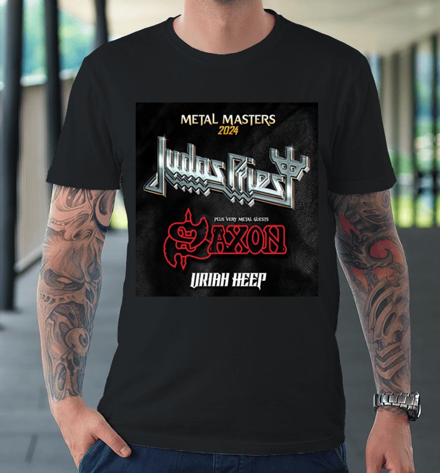 Judas Priest Uk Tour 2024 With Saxon And Uriah Heep Premium T-Shirt