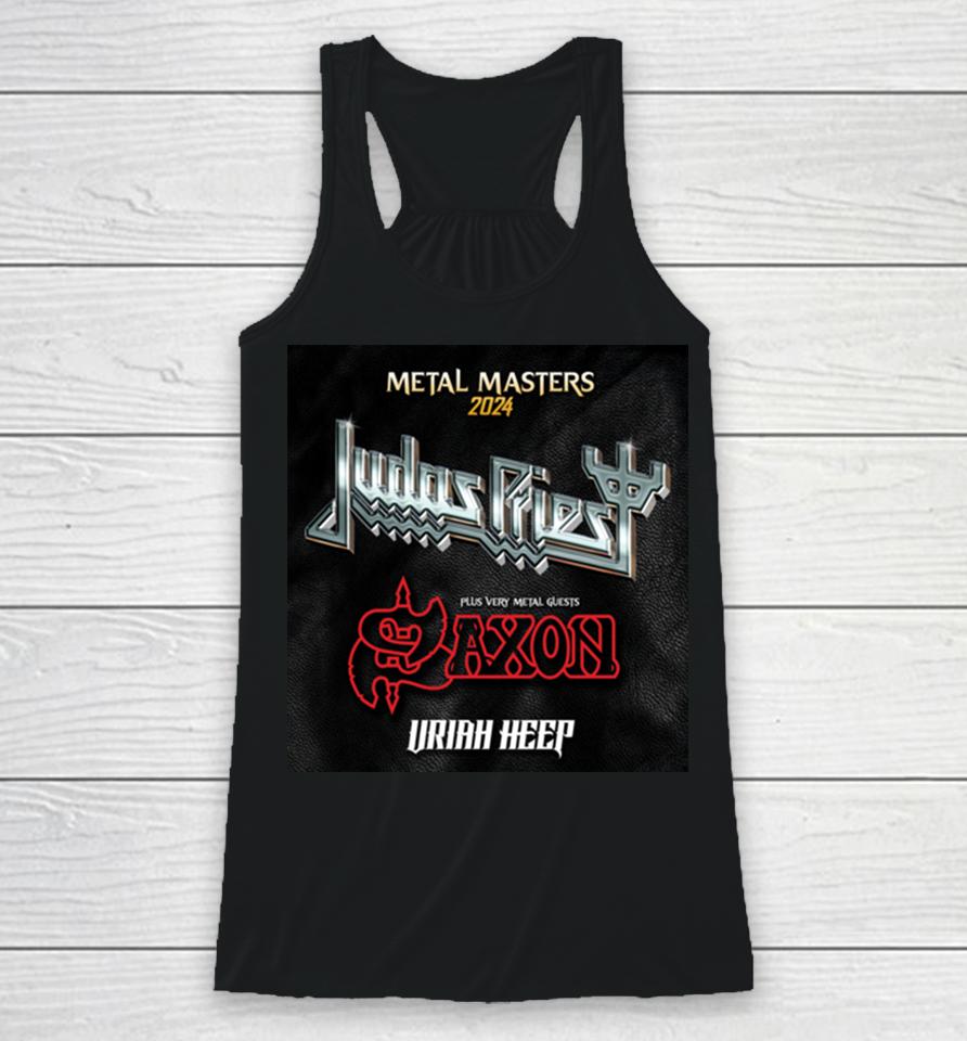 Judas Priest Uk Tour 2024 With Saxon And Uriah Heep Racerback Tank