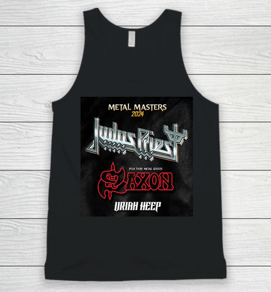 Judas Priest Uk Tour 2024 With Saxon And Uriah Heep Unisex Tank Top