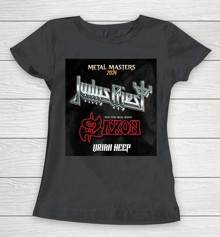 Judas Priest Uk Tour 2024 With Saxon And Uriah Heep Women T-Shirt
