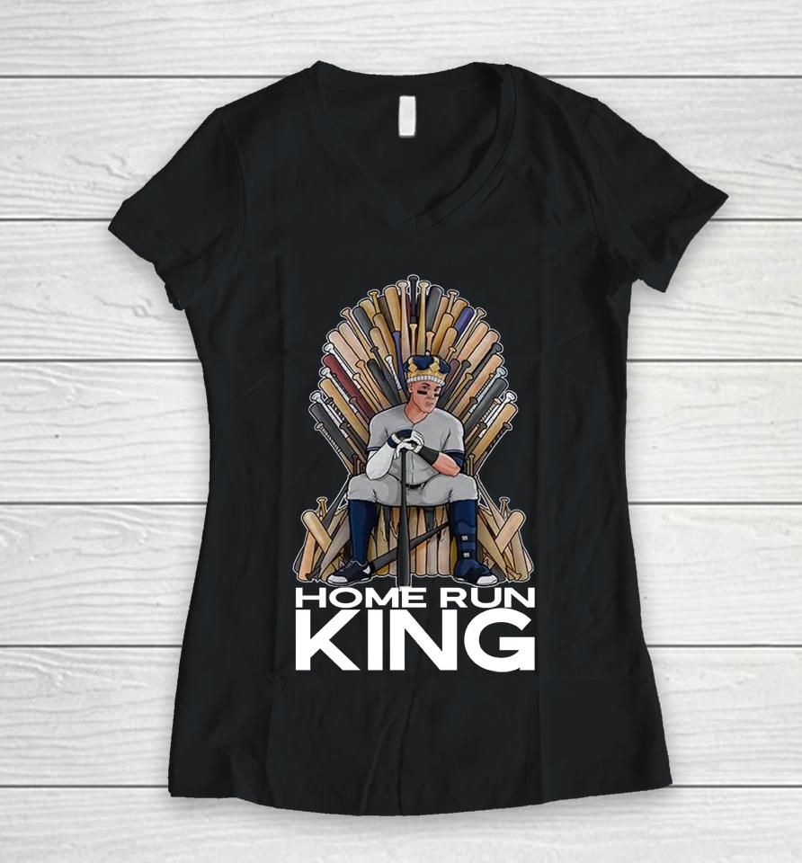 Judge Home Run King Barstool Sports Women V-Neck T-Shirt