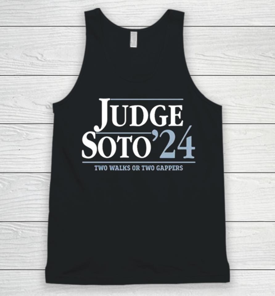 Judge Soto ’24 Two Walks Or Two Gappers Unisex Tank Top