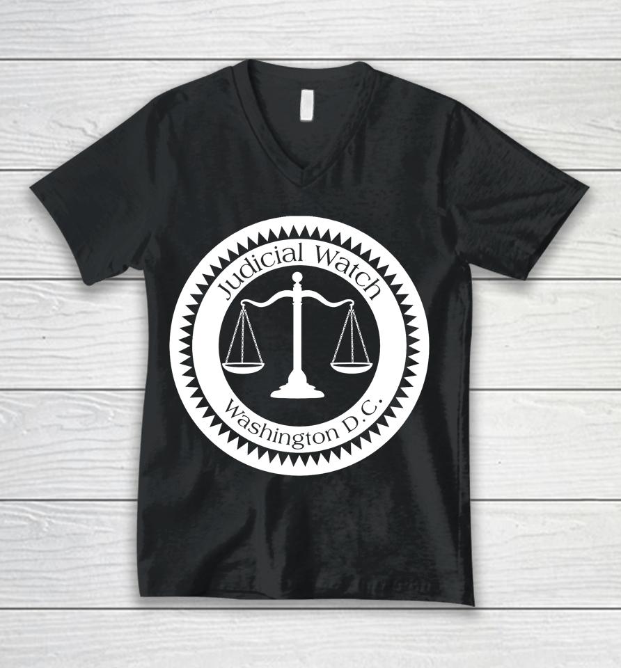 Judicial Watch Washington Dc Unisex V-Neck T-Shirt