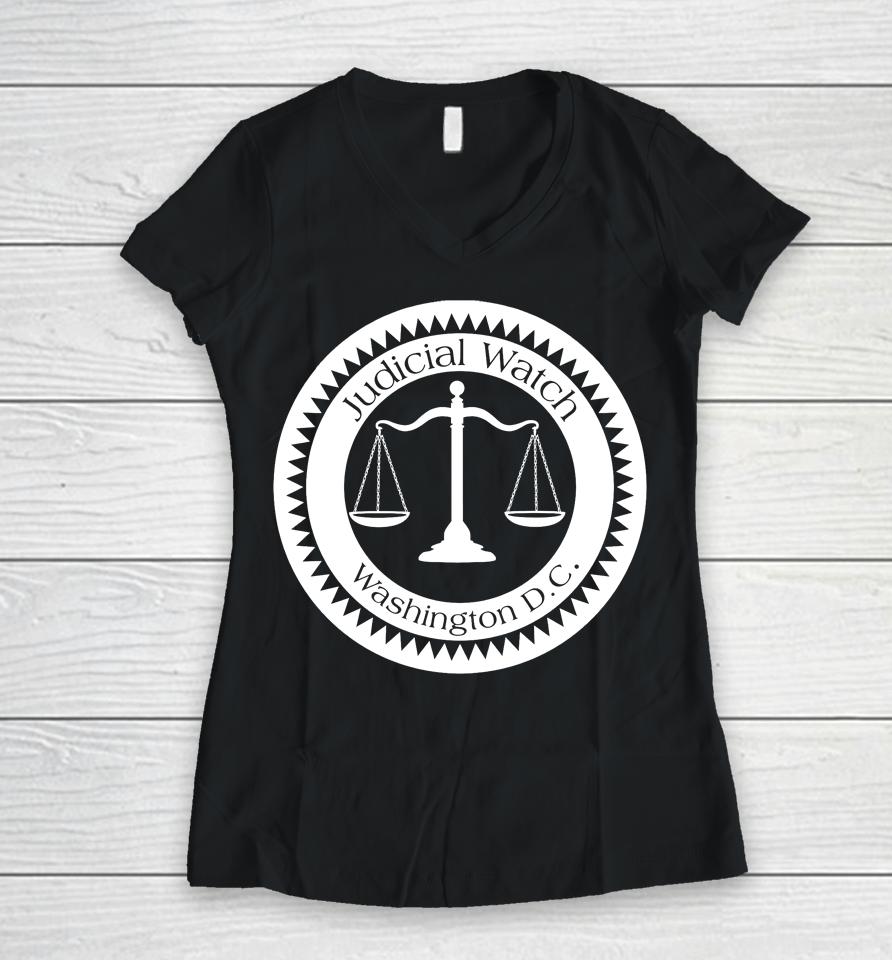 Judicial Watch Washington Dc Women V-Neck T-Shirt