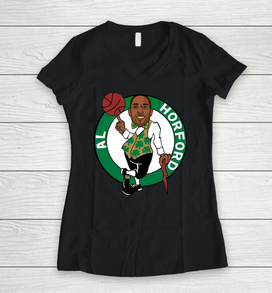Juju Gotti Celtics Al Horford Women V-Neck T-Shirt