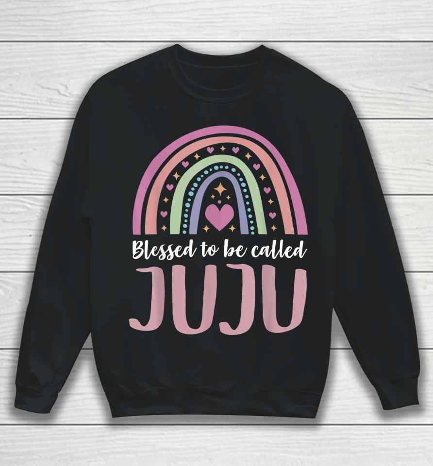 Juju Tee Shirt For Grandma Women Mothers Day Blessed Juju Sweatshirt