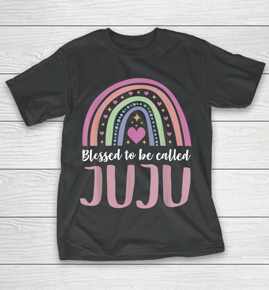 Juju Tee Shirt For Grandma Women Mothers Day Blessed Juju T-Shirt