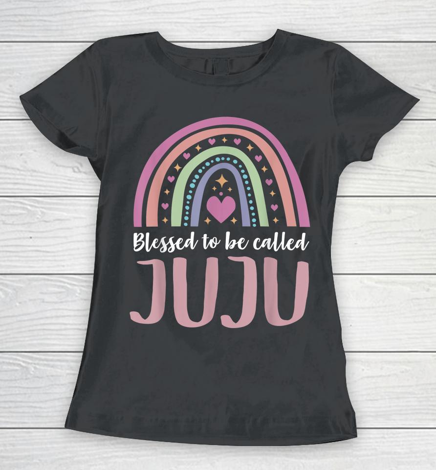 Juju Tee Shirt For Grandma Women Mothers Day Blessed Juju Women T-Shirt