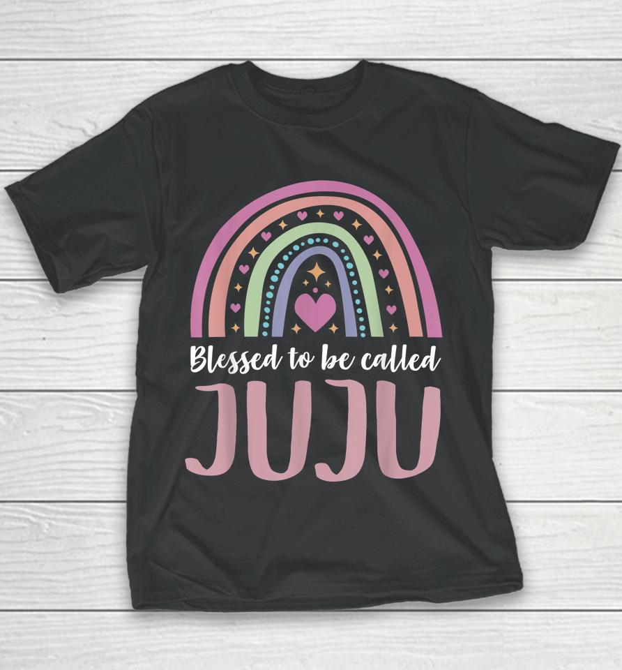 Juju Tee Shirt For Grandma Women Mothers Day Blessed Juju Youth T-Shirt
