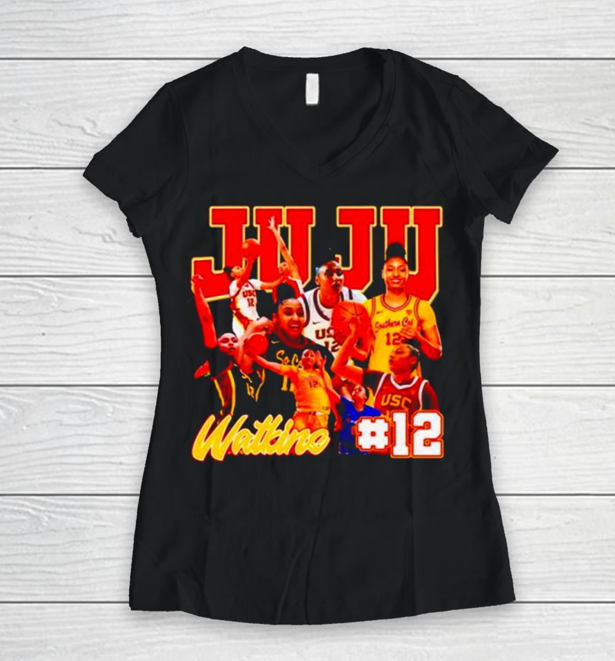 Juju Watkins Southern California Usc Trojans Basketball Women V-Neck T-Shirt